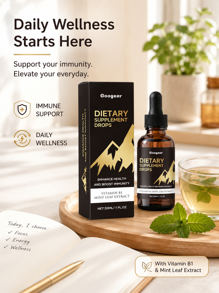 Vitamin B1 Mint Liquid Drops — Daily Immune & Energy Support