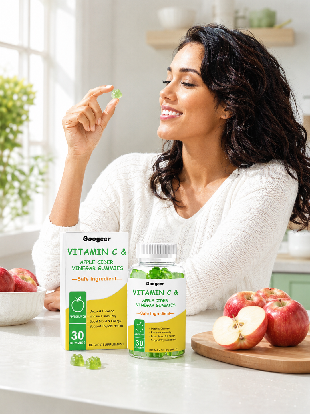 Apple Cider Vinegar Gummies with Vitamin C — Boost Immunity