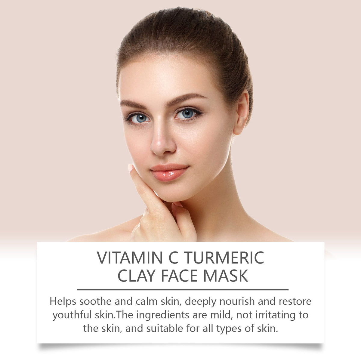 Vitamin C Turmeric Clay Face Mask for Brighter Skin