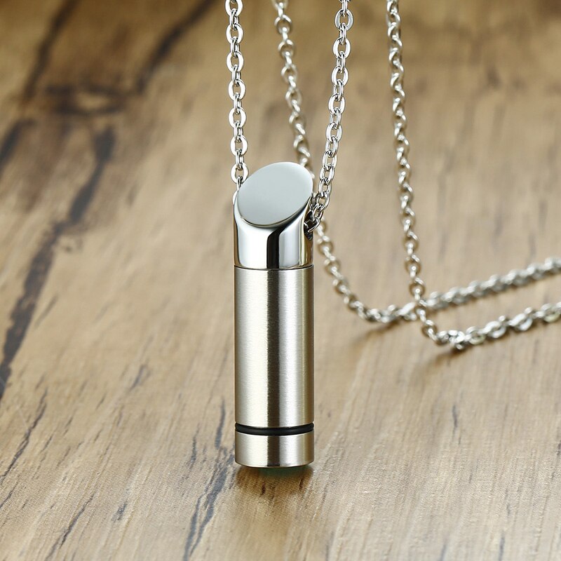 Memorial Ashes Necklace - Stainless Steel Keepsake