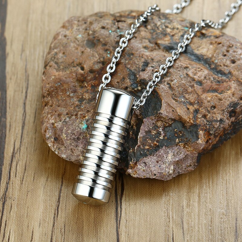 Memorial Urn Necklace for Men | Discreet Daily Keepsake
