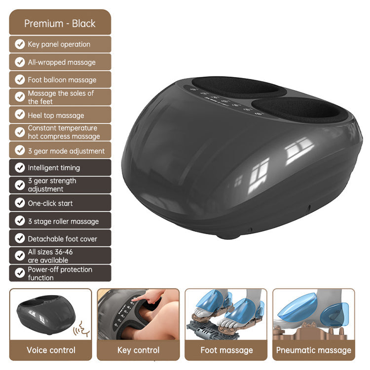 Foot Massager with Heat & Air Compression Voice Control