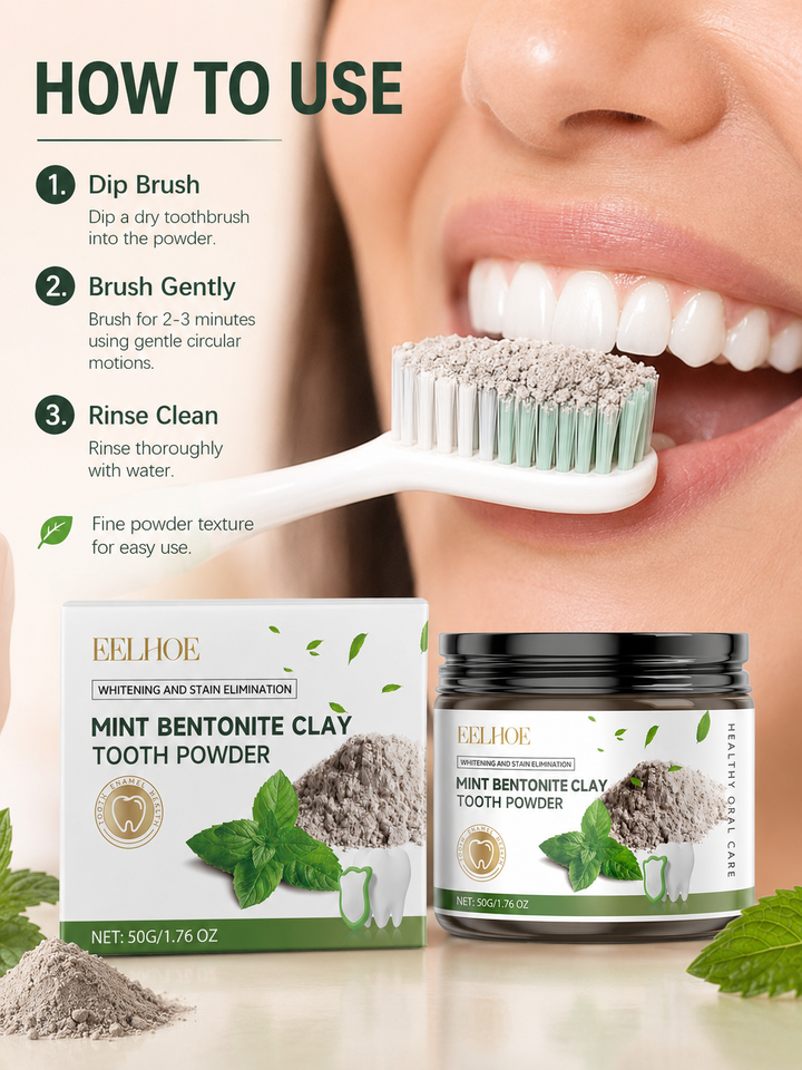Volcanic Ash Tooth Powder — Whiter Teeth, Fresher Breath