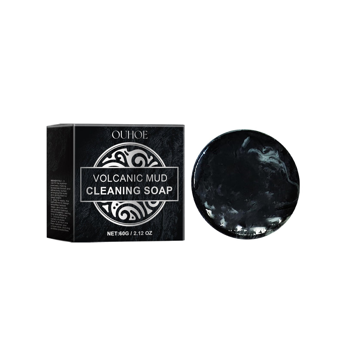 Volcanic Mud Cleansing Soap for Men: Deep Pore Cleanse