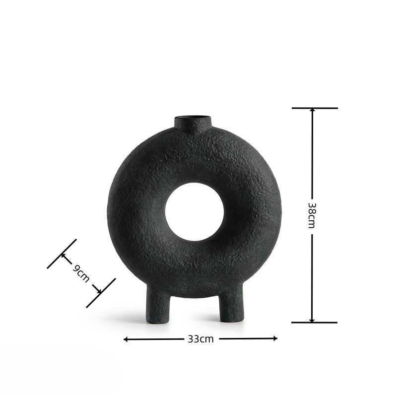 Wabi-Sabi Ceramic Vase for Nordic Minimalist Decor