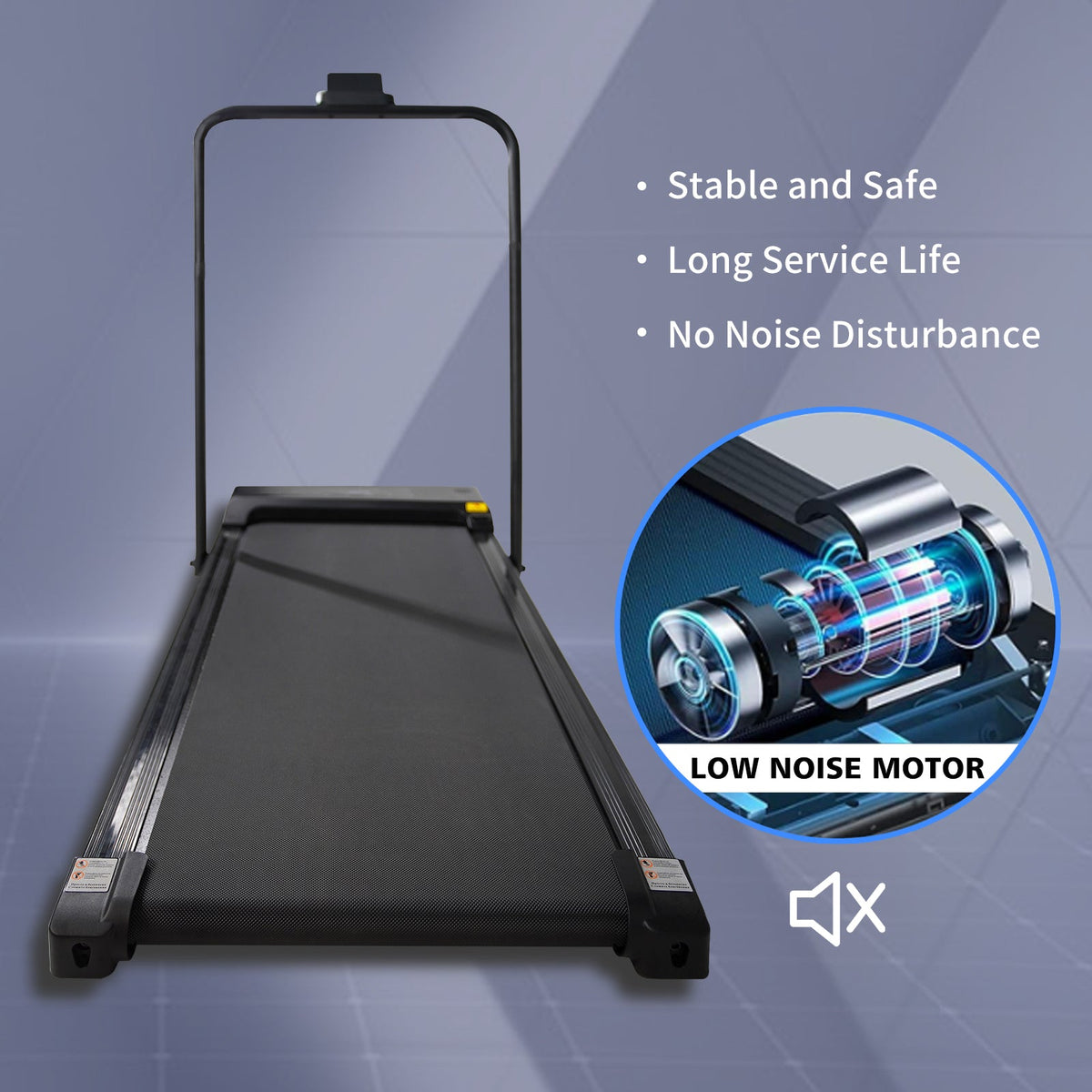 Foldable Under Desk Walking Pad Treadmill for Home Office
