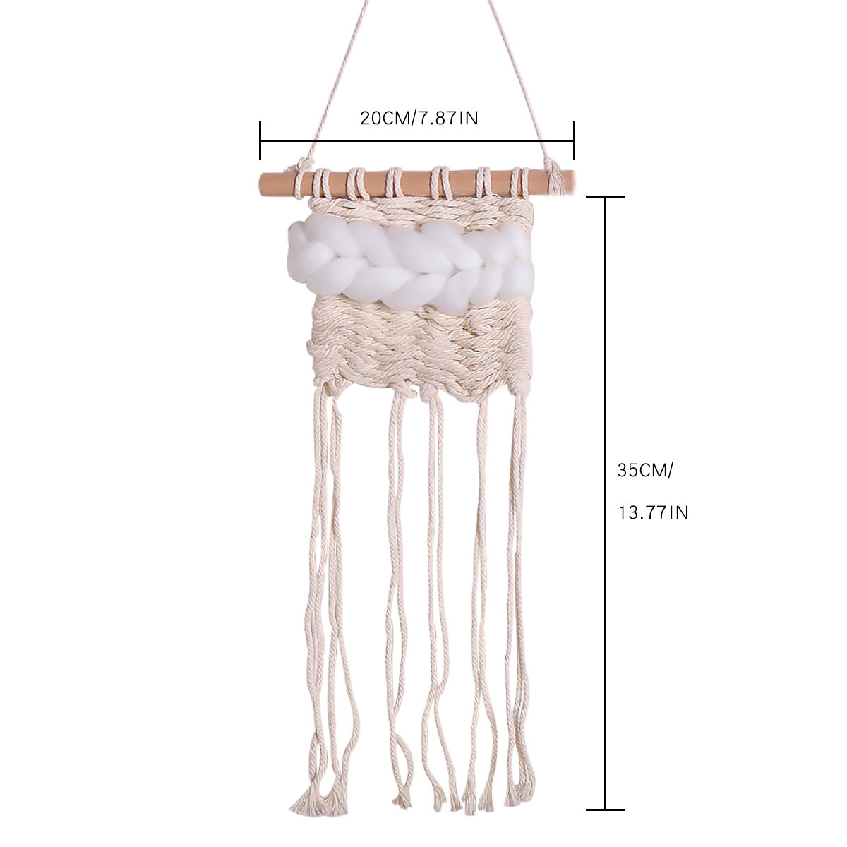Hand-Woven Wall Tapestry for Cozy Bedroom Texture