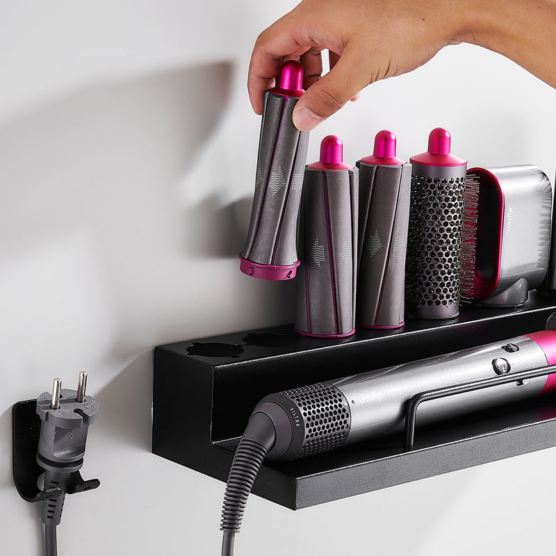 Wall Mounted Dyson Curling Tool Rack for Bathroom Vanity
