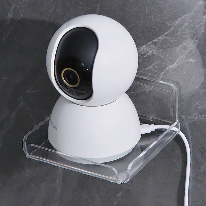 Hole-Free Wall Camera Shelf for Indoor Security Cams