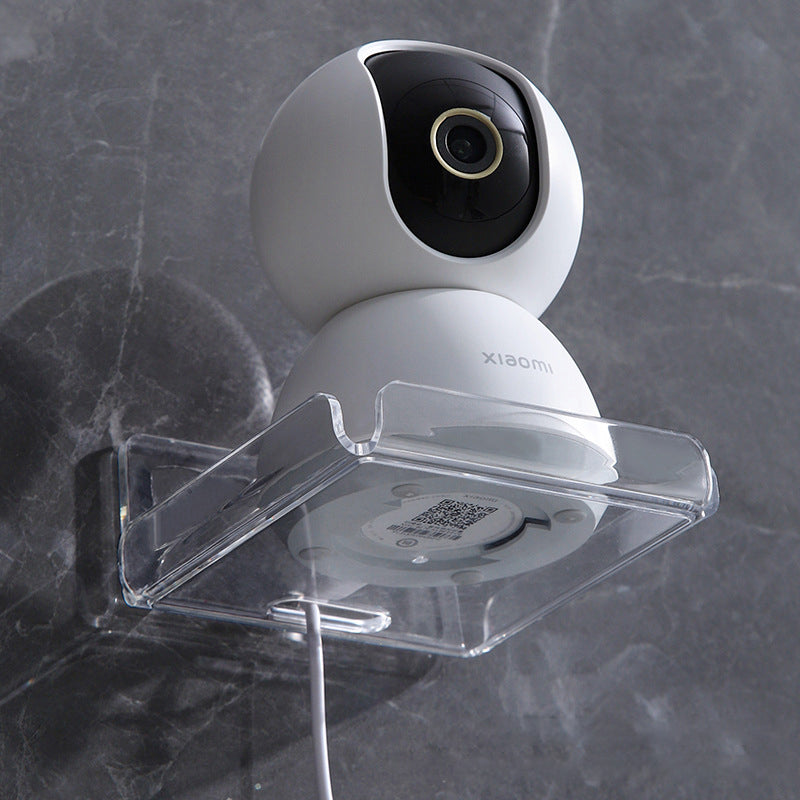 Hole-Free Wall Camera Shelf for Indoor Security Cams