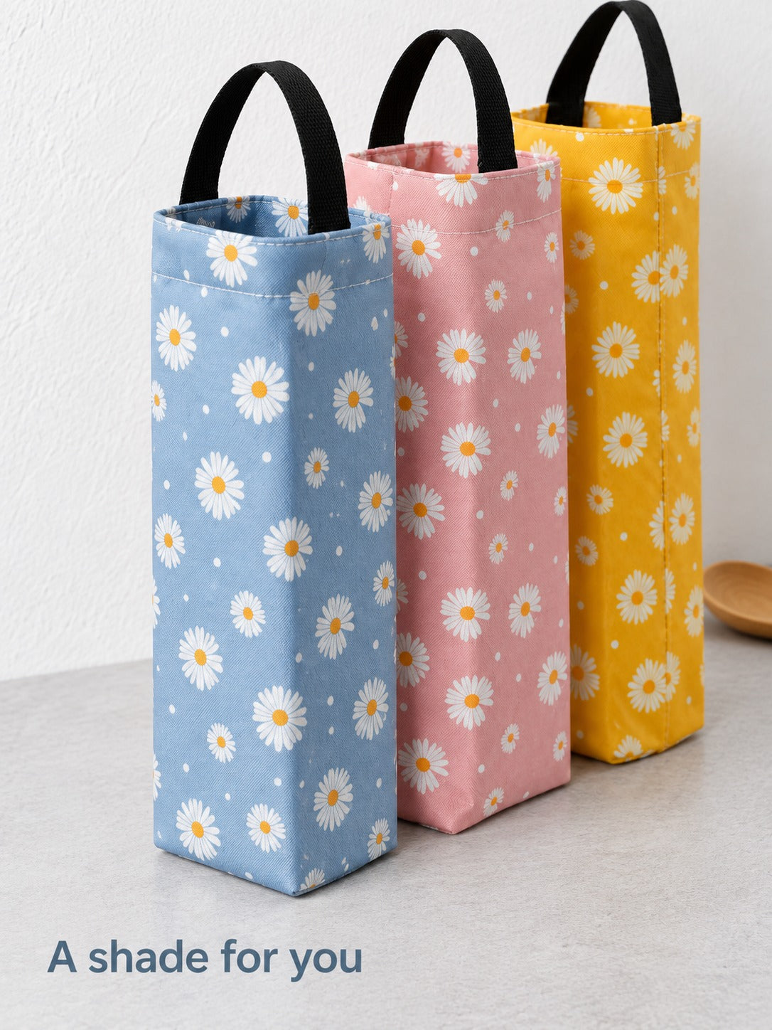 Wall-Mounted Fabric Trash Bag Dispenser for Tidy Storage