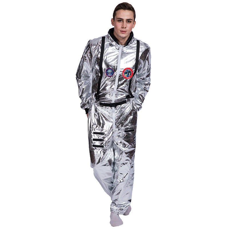 Silver Astronaut Jumpsuit Costume - Sci-Fi Space Suit