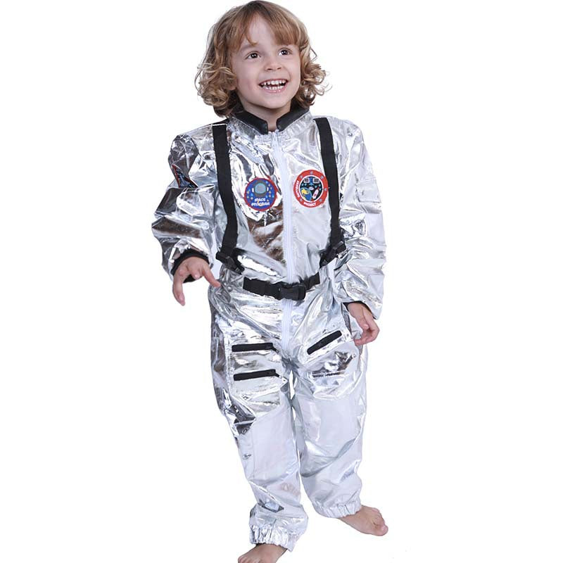Silver Astronaut Jumpsuit Costume - Sci-Fi Space Suit