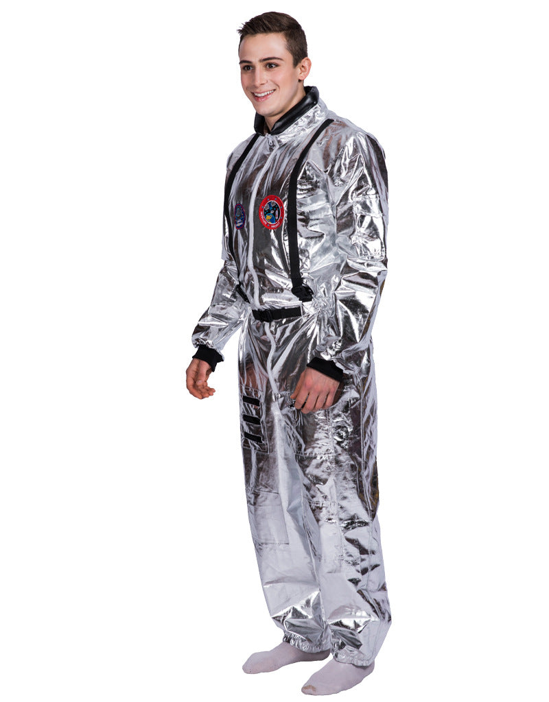 Silver Astronaut Jumpsuit Costume - Sci-Fi Space Suit