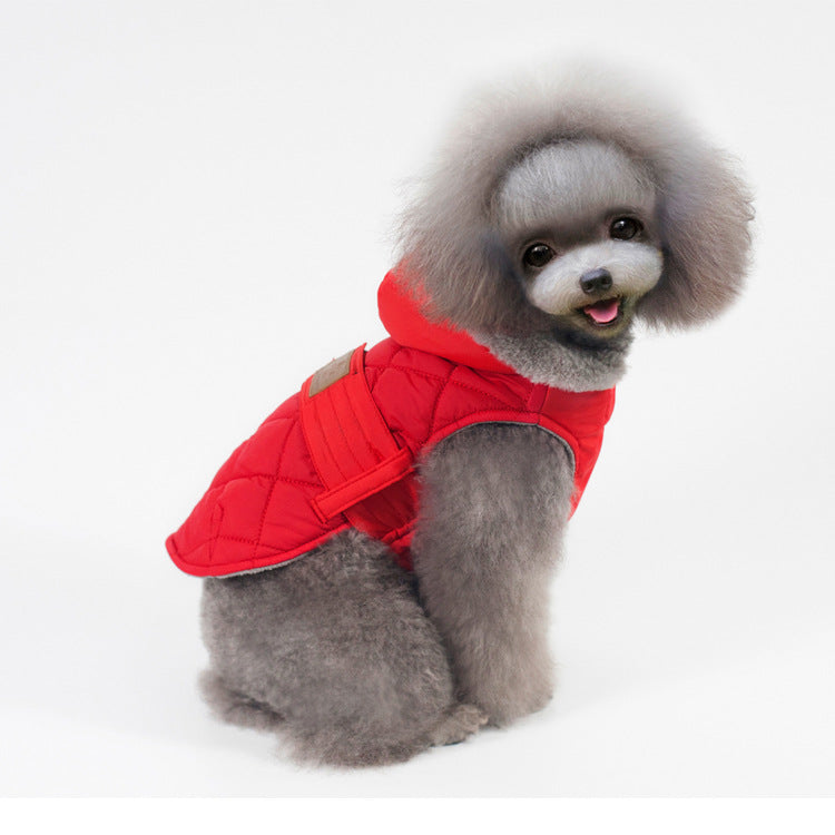 Small Dog Winter Coat With Warm Quilted Hooded Fit