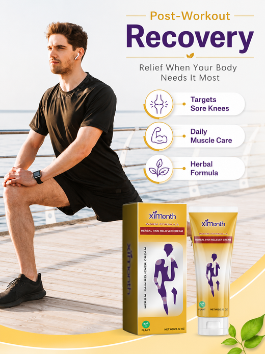 Warming Herbal Joint Pain Relief Cream — Deep Penetrating