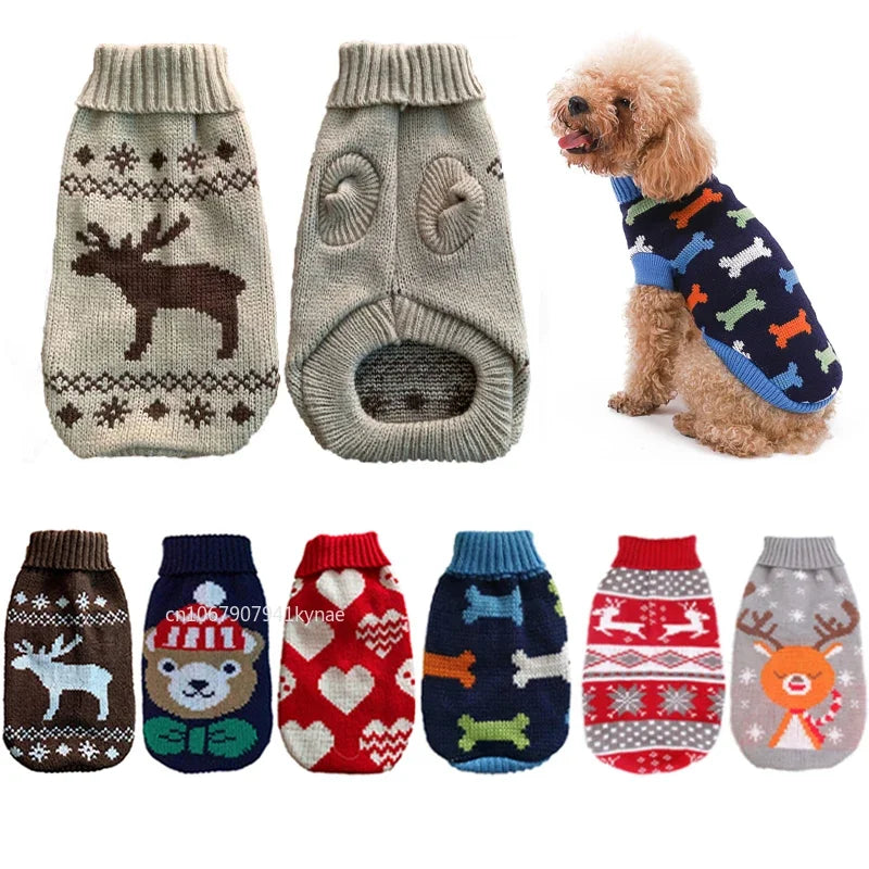 Dog Sweater for Small Dogs | Warm Knit Winter Coat