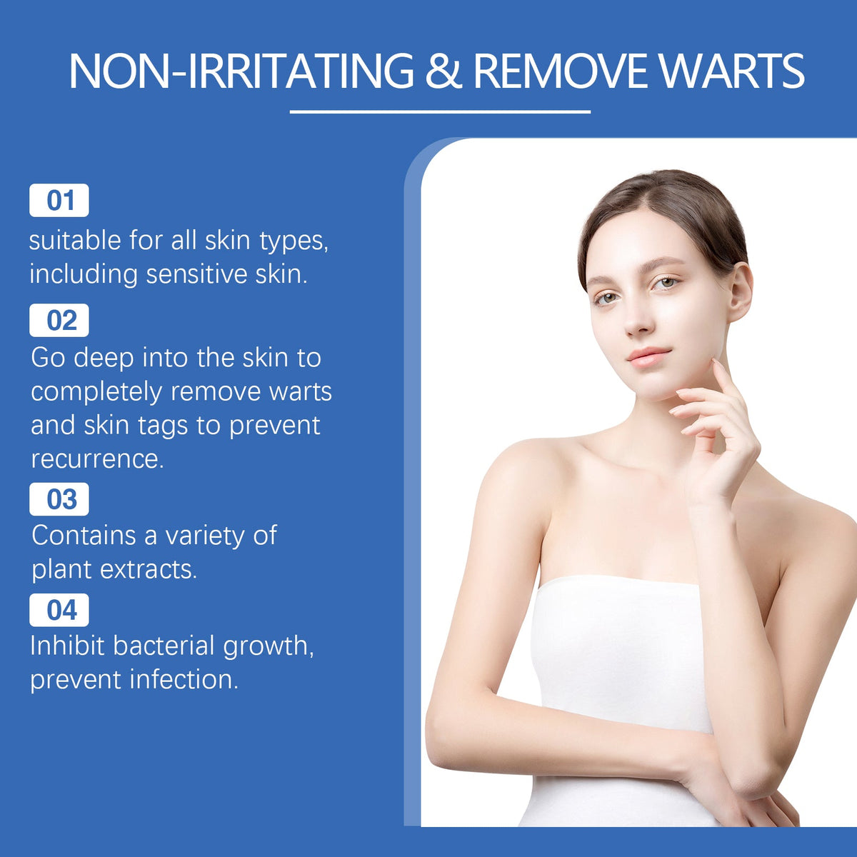 Wart Remover Liquid for Skin Spots, 10ml Dropper Bottle