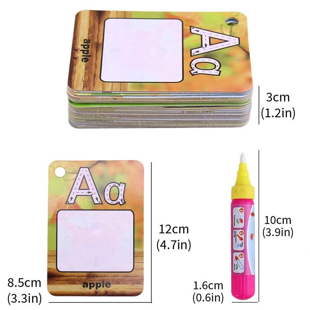 Water Drawing Alphabet Cards for Mess-Free Learning