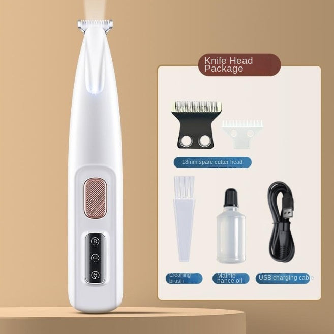 Waterproof Pet Paw Trimmer With LED Light & Display