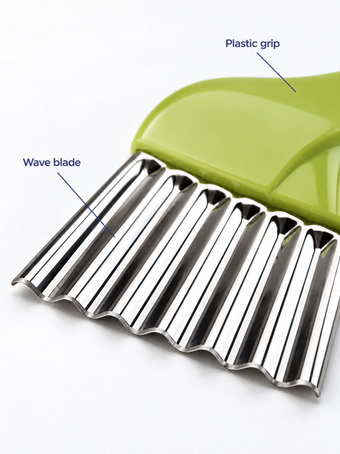 Wave Potato Cutter for Crinkle-Cut Fries and Veggies