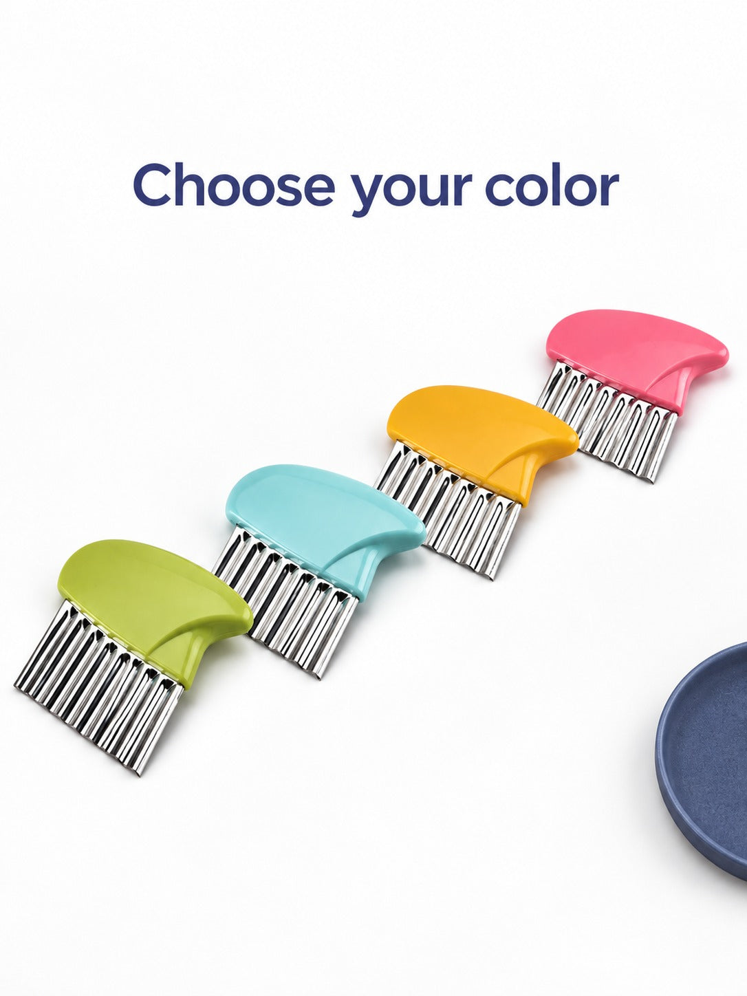 Wave Potato Cutter for Crinkle-Cut Fries and Veggies