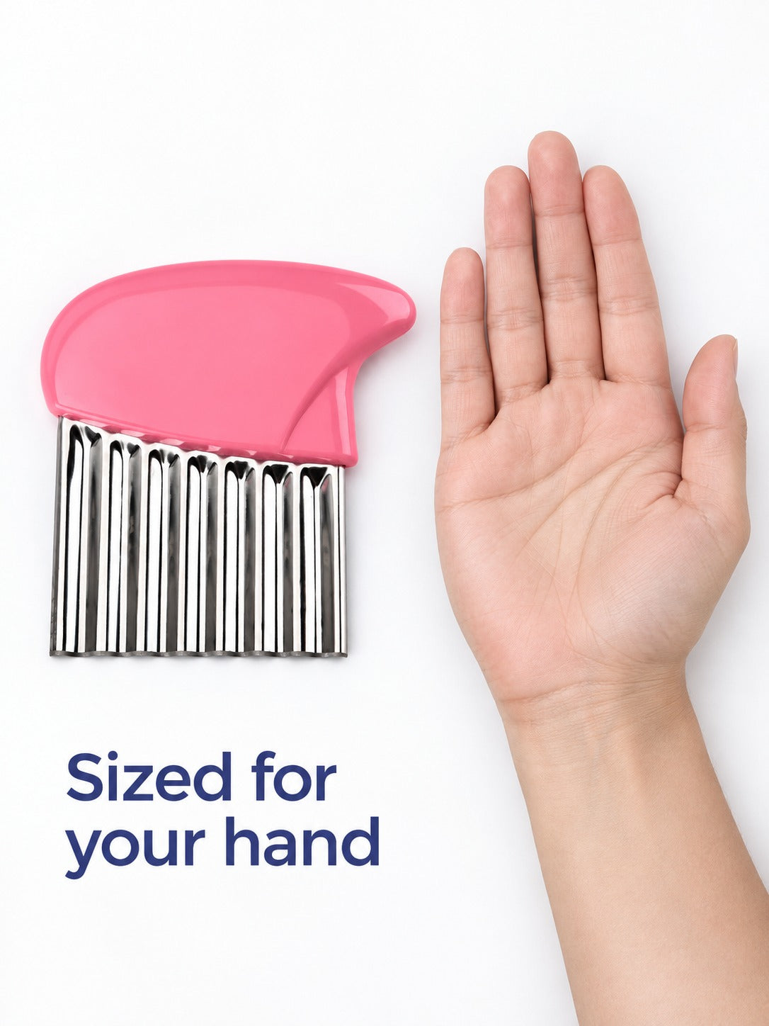 Wave Potato Cutter for Crinkle-Cut Fries and Veggies