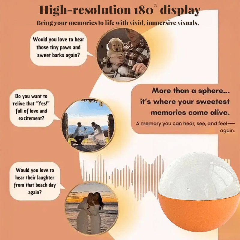 Wedding Video Crystal Ball Memory Display Lamp Gift