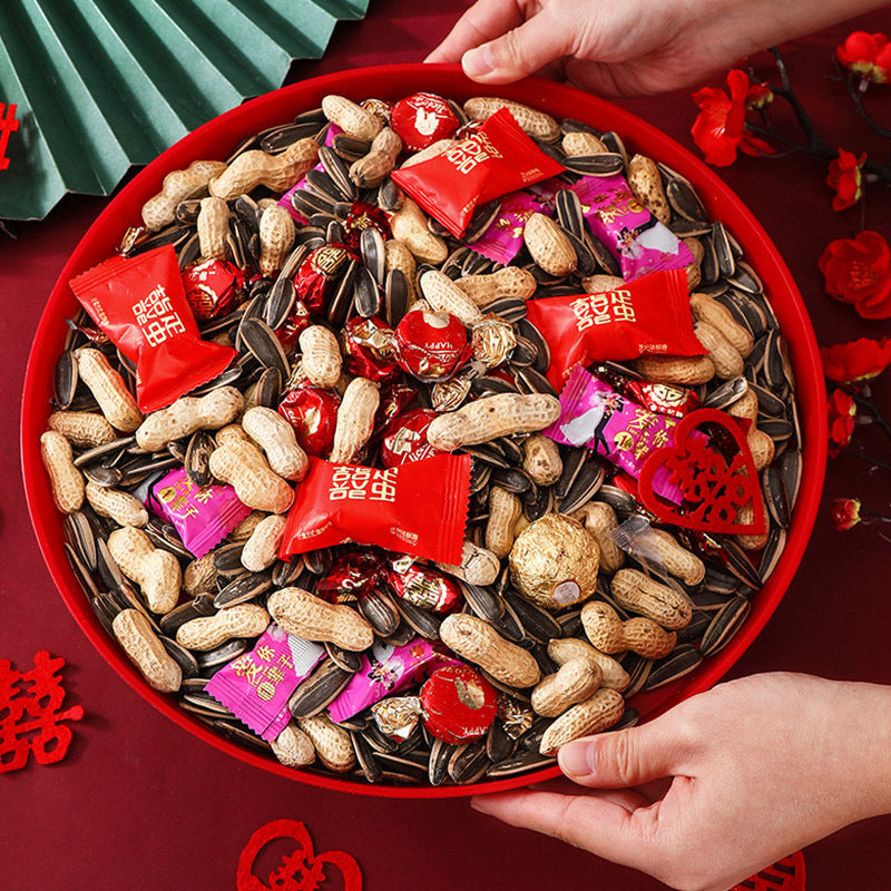 Red Wedding Candy Tray Set for Dried Fruit Displays