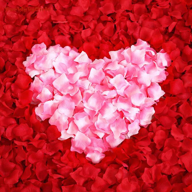 Artificial Rose Petals for Romantic Wedding Decorations