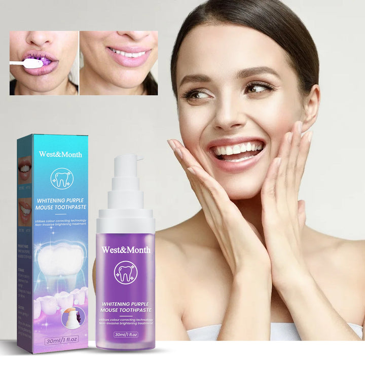 Purple Mousse Toothpaste for a Brighter-Looking Smile