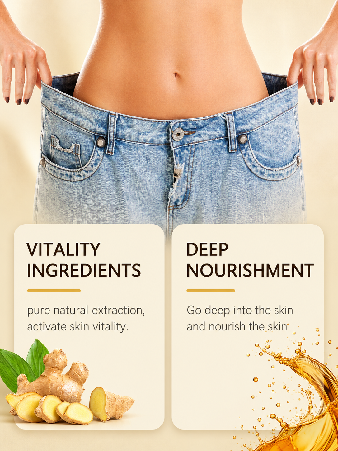 West&Month Ginger Body Firming Oil — Quick Absorption