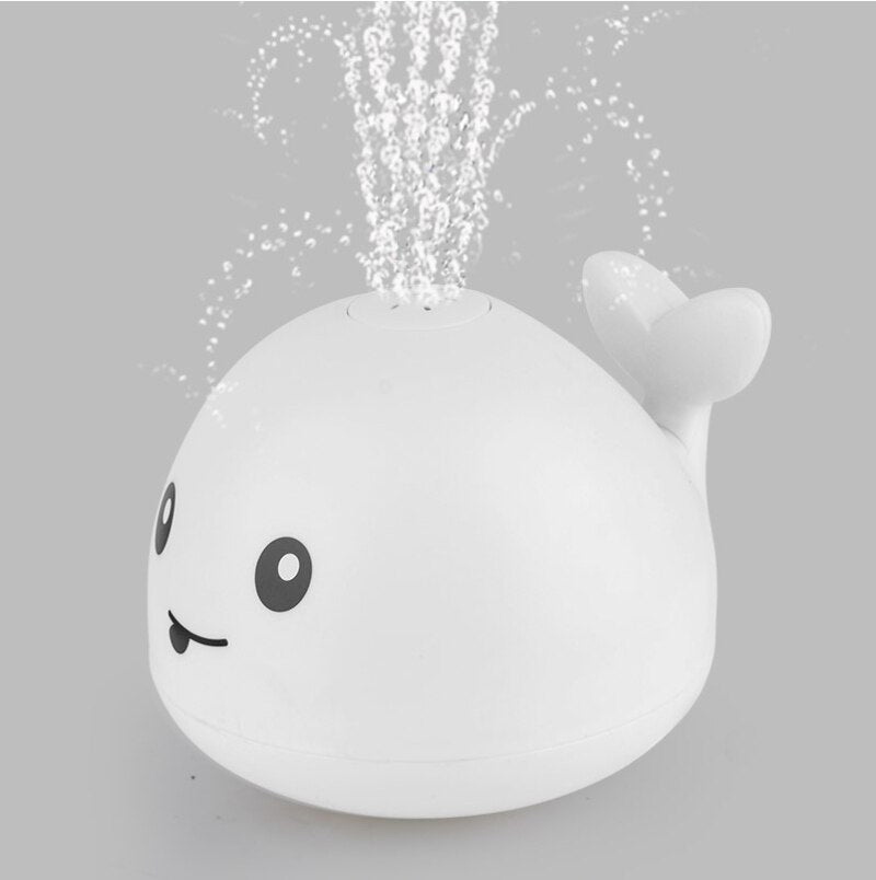 Whale Bath Sprinkler Toy With Automatic Sensing Lights
