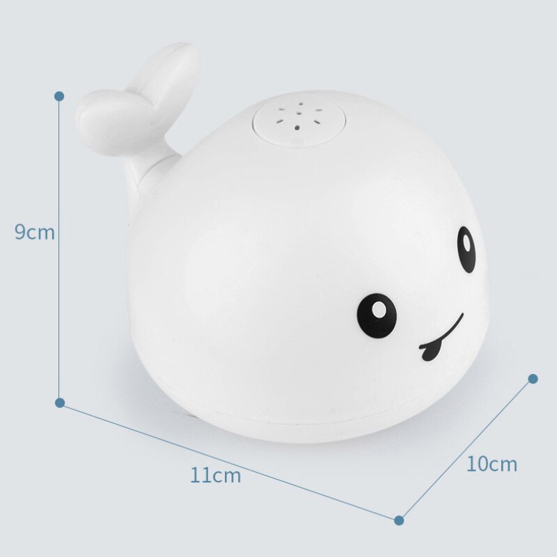 Whale Bath Sprinkler Toy With Automatic Sensing Lights