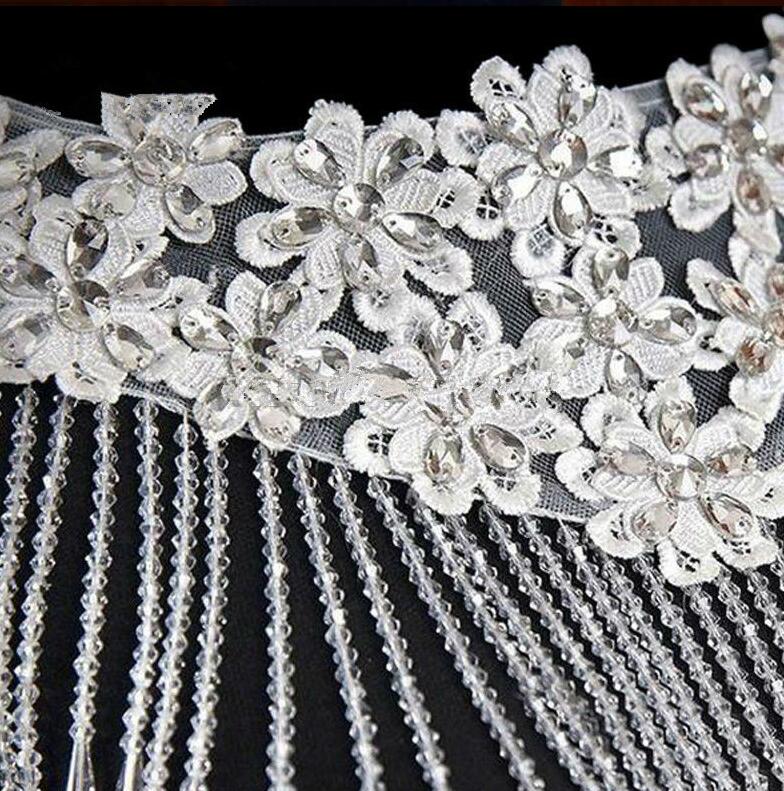White Crystal Bridal Bolero for Wedding Gowns
