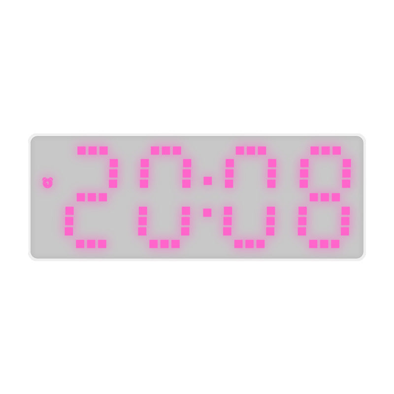 Mirrored Digital Alarm Clock With Easy-Read Display