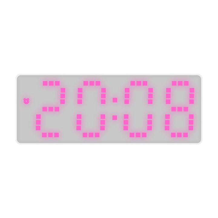 Mirrored Digital Alarm Clock With Easy-Read Display