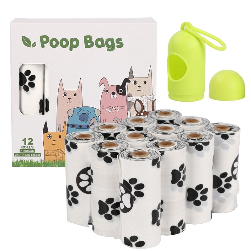 Dog Waste Bags With Dispenser, 12-Month Decomposition