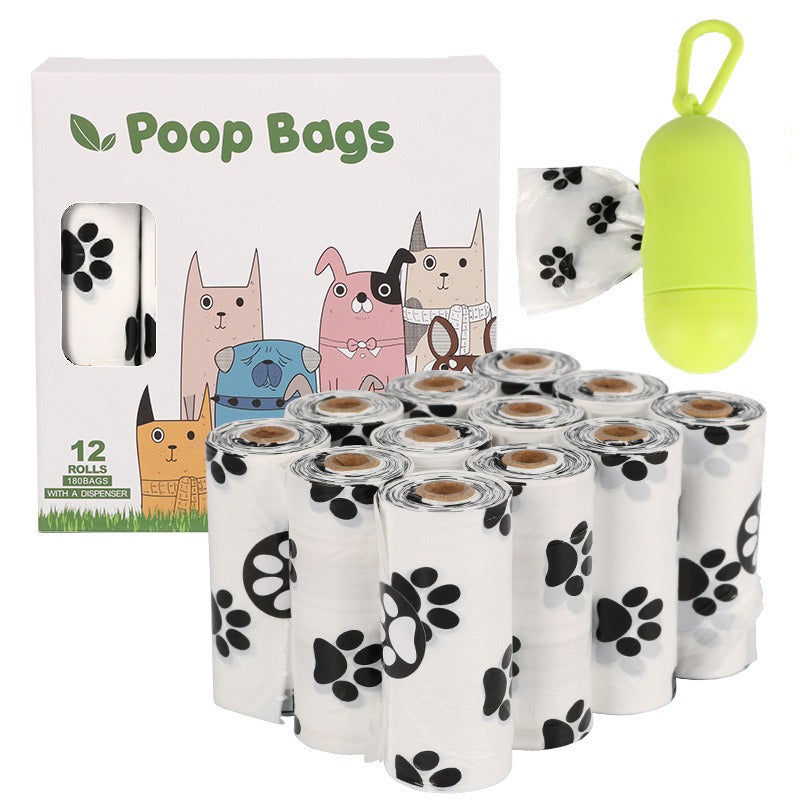 Dog Waste Bags With Dispenser, 12-Month Decomposition