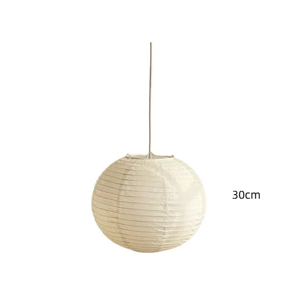 White Japanese Rice Paper Pendant Light for Living Room
