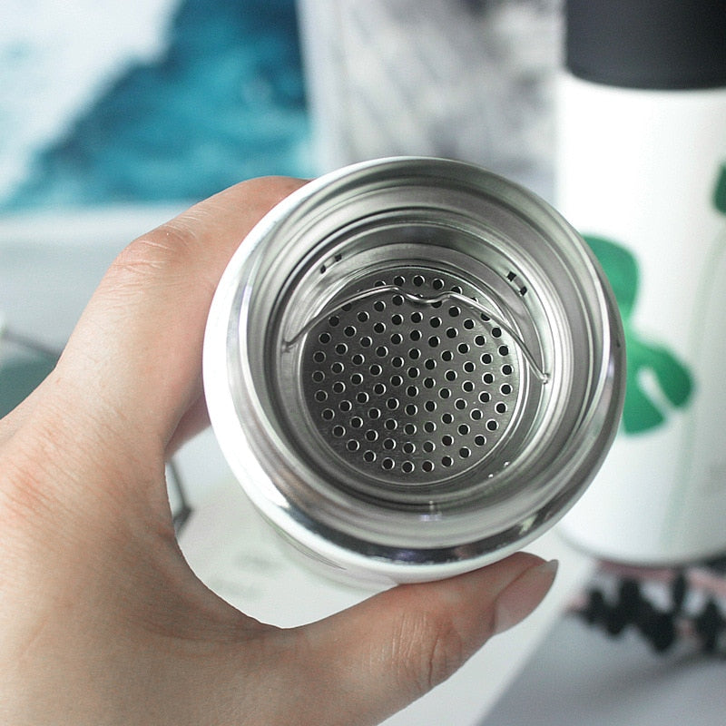 Stainless Steel Thermal Water Bottle with Tea Infuser
