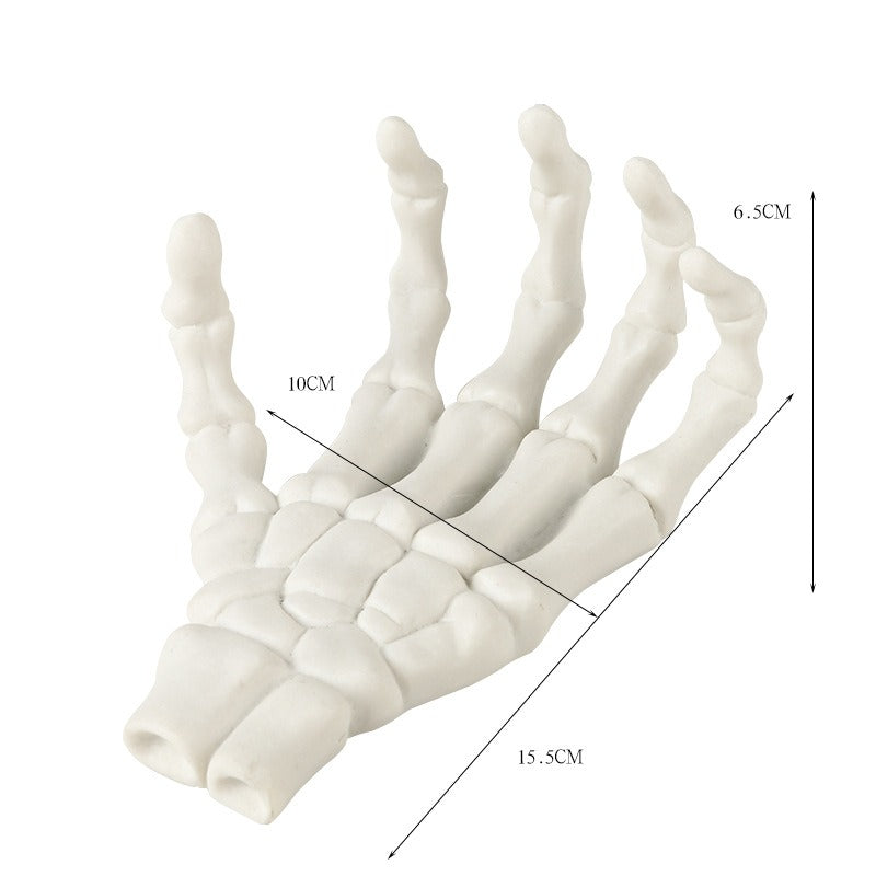 White Skeleton Hand Decoration for Gothic Home Style