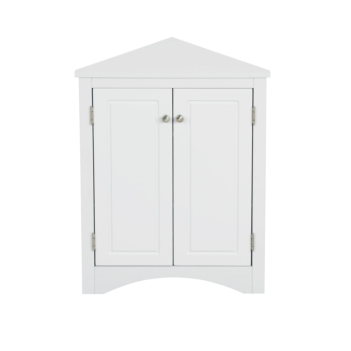Corner Bathroom Storage Cabinet with Adjustable Shelves