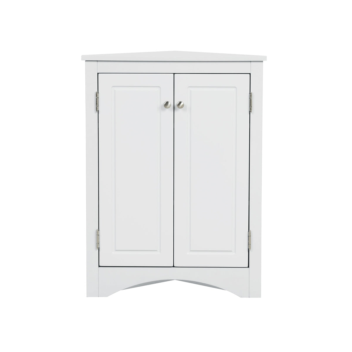 Corner Bathroom Storage Cabinet with Adjustable Shelves