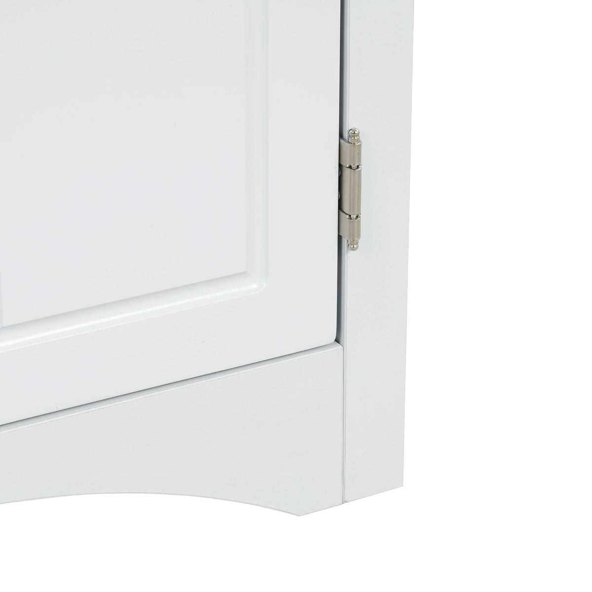 Corner Bathroom Storage Cabinet with Adjustable Shelves
