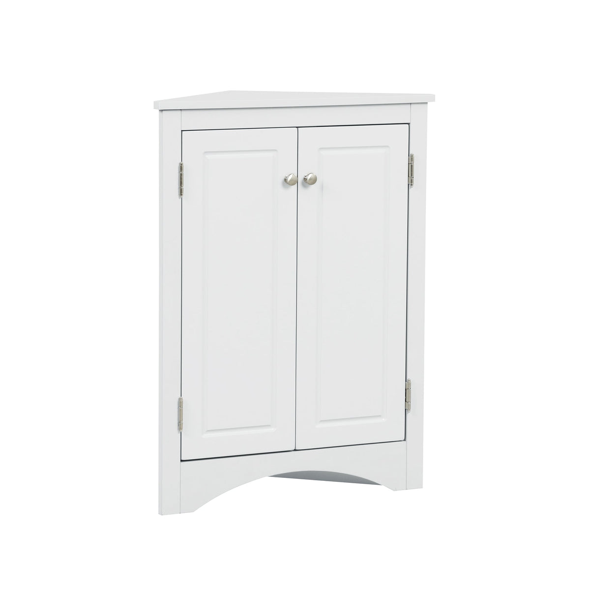 Corner Bathroom Storage Cabinet with Adjustable Shelves