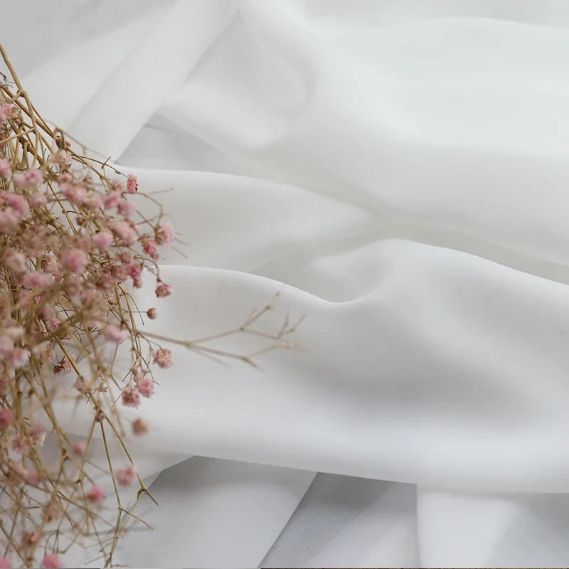 White Sheer Curtains for Living Room, Light-Diffusing Voile