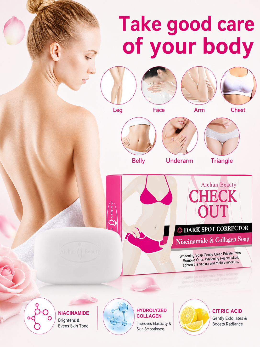 Brightening Soap Bar — Niacinamide & Collagen 40g