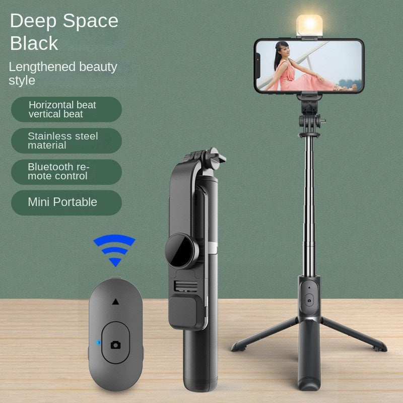 Selfie Stick with Fill Light and Bluetooth Remote