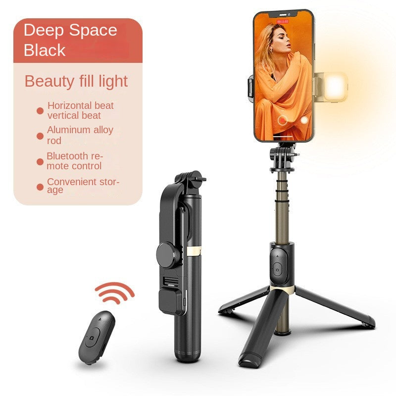 Selfie Stick with Fill Light and Bluetooth Remote